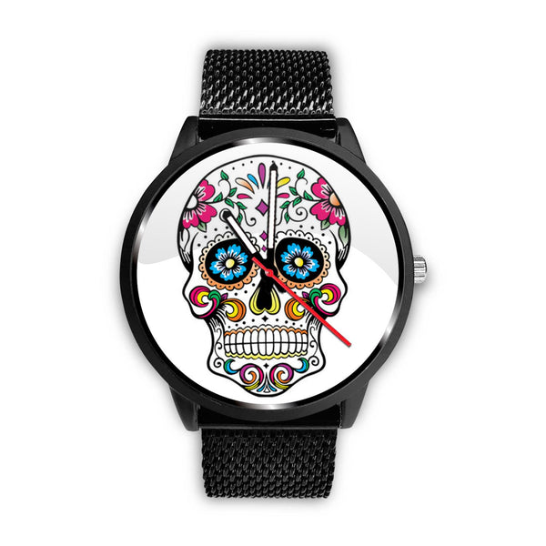 "Skull Multicolor Flowers" Watch