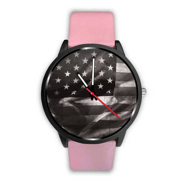 "American Flag Black & White" Watch