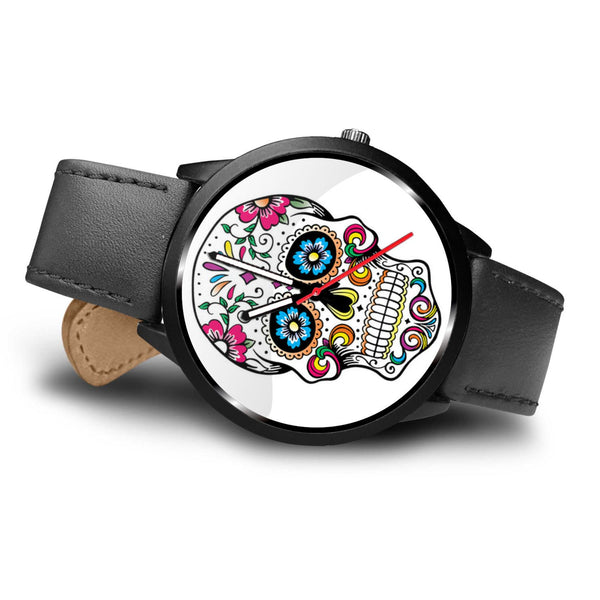 "Skull Multicolor Flowers" Watch