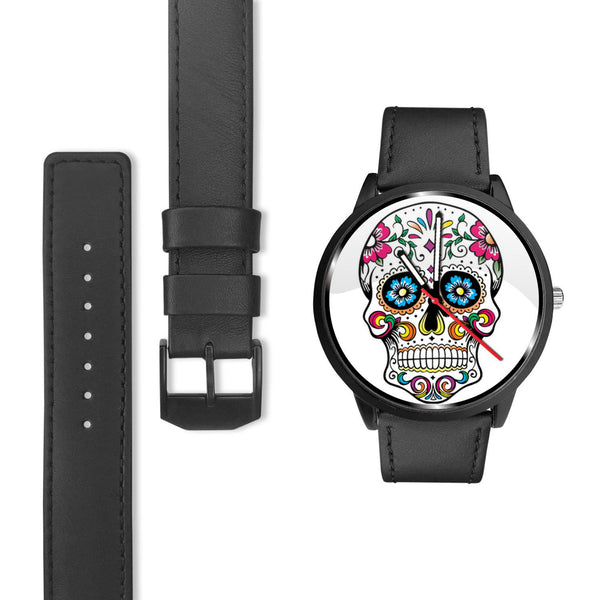 "Skull Multicolor Flowers" Watch