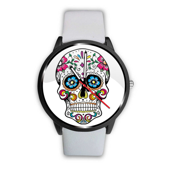 "Skull Multicolor Flowers" Watch