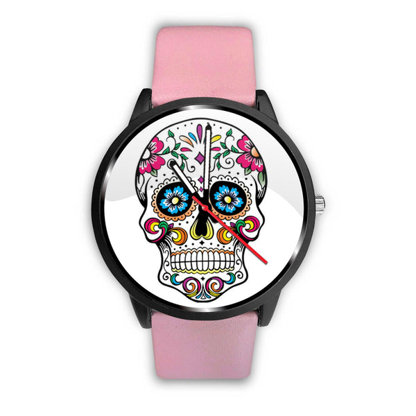 "Skull Multicolor Flowers" Watch