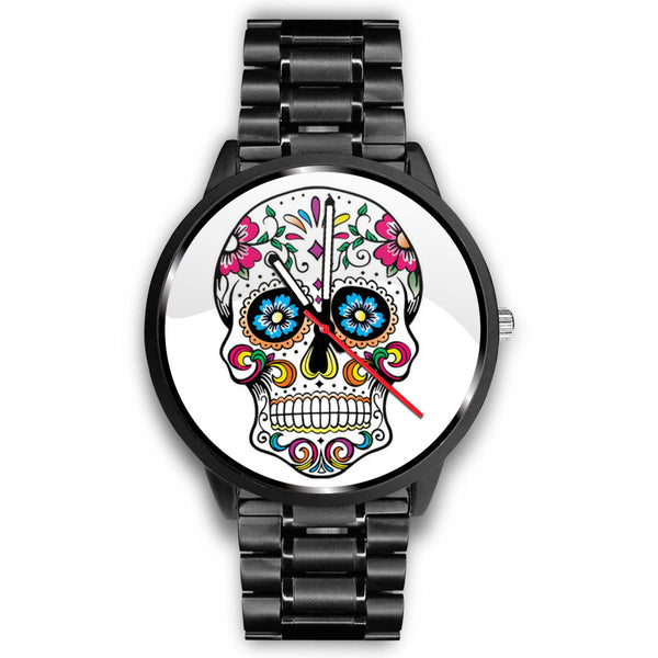 "Skull Multicolor Flowers" Watch