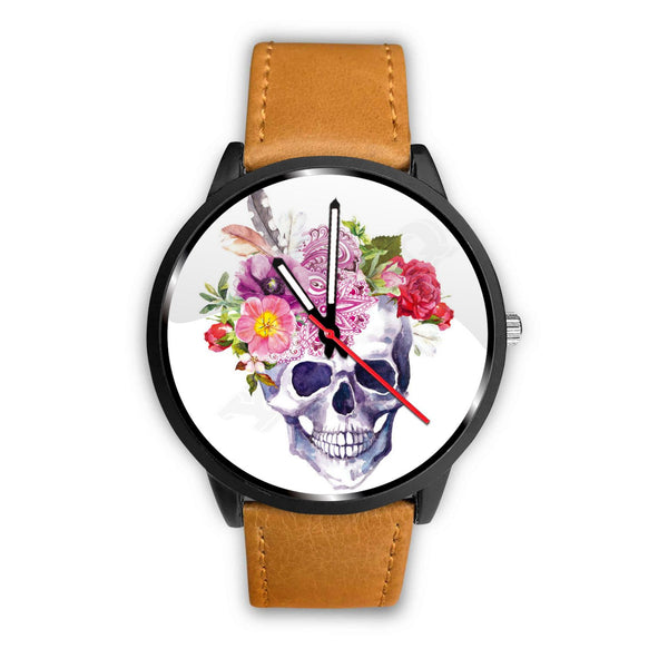 "Cute Skull Flowers" Watch