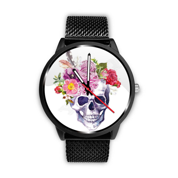 "Cute Skull Flowers" Watch