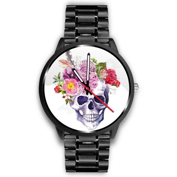 "Cute Skull Flowers" Watch